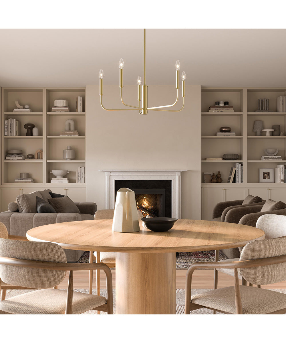 Reines 5-Light Medium Chandelier Brushed Gold