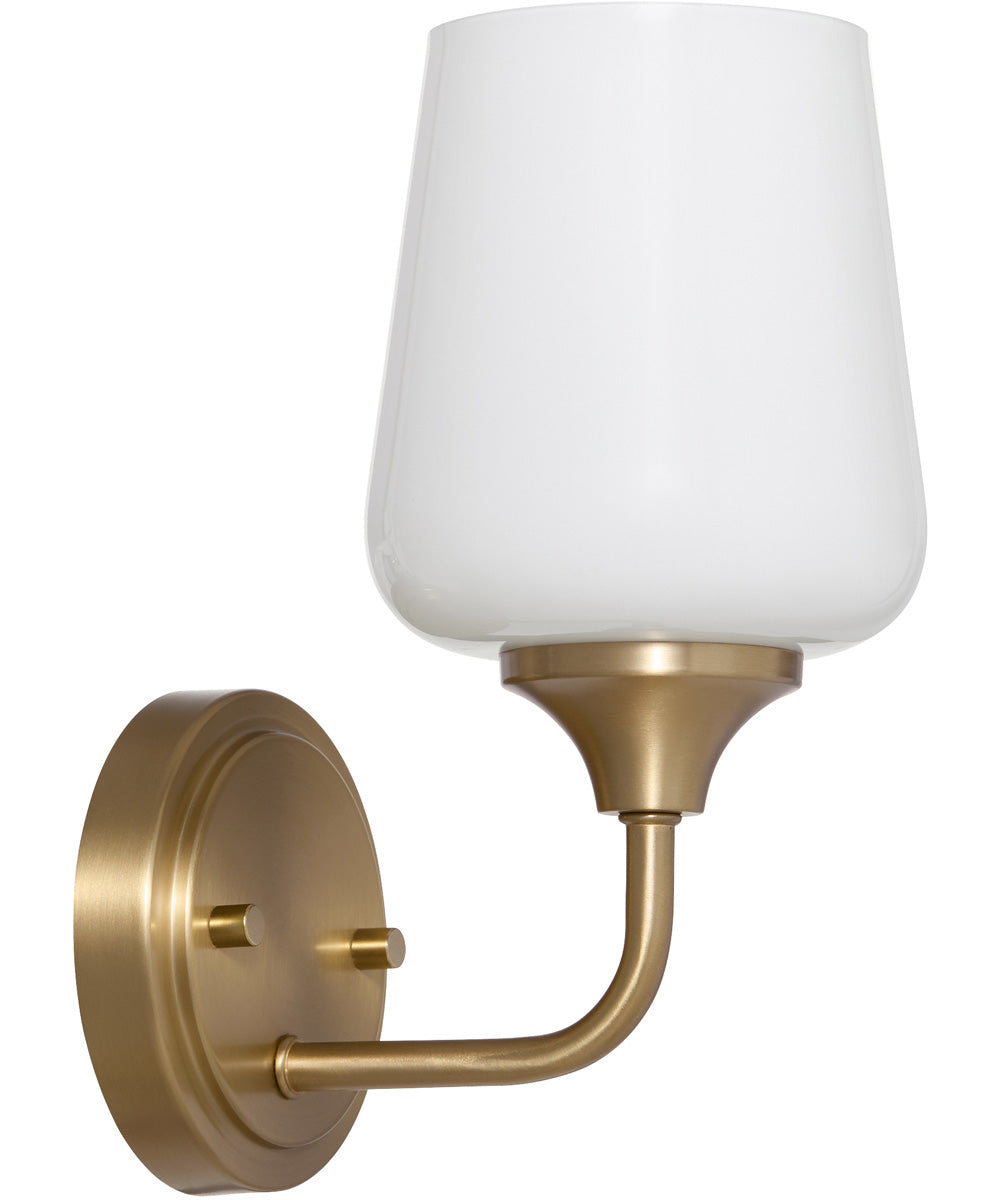 Raymond Wall Mount Light Fixture Aged Brass