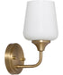 Raymond Wall Mount Light Fixture Aged Brass