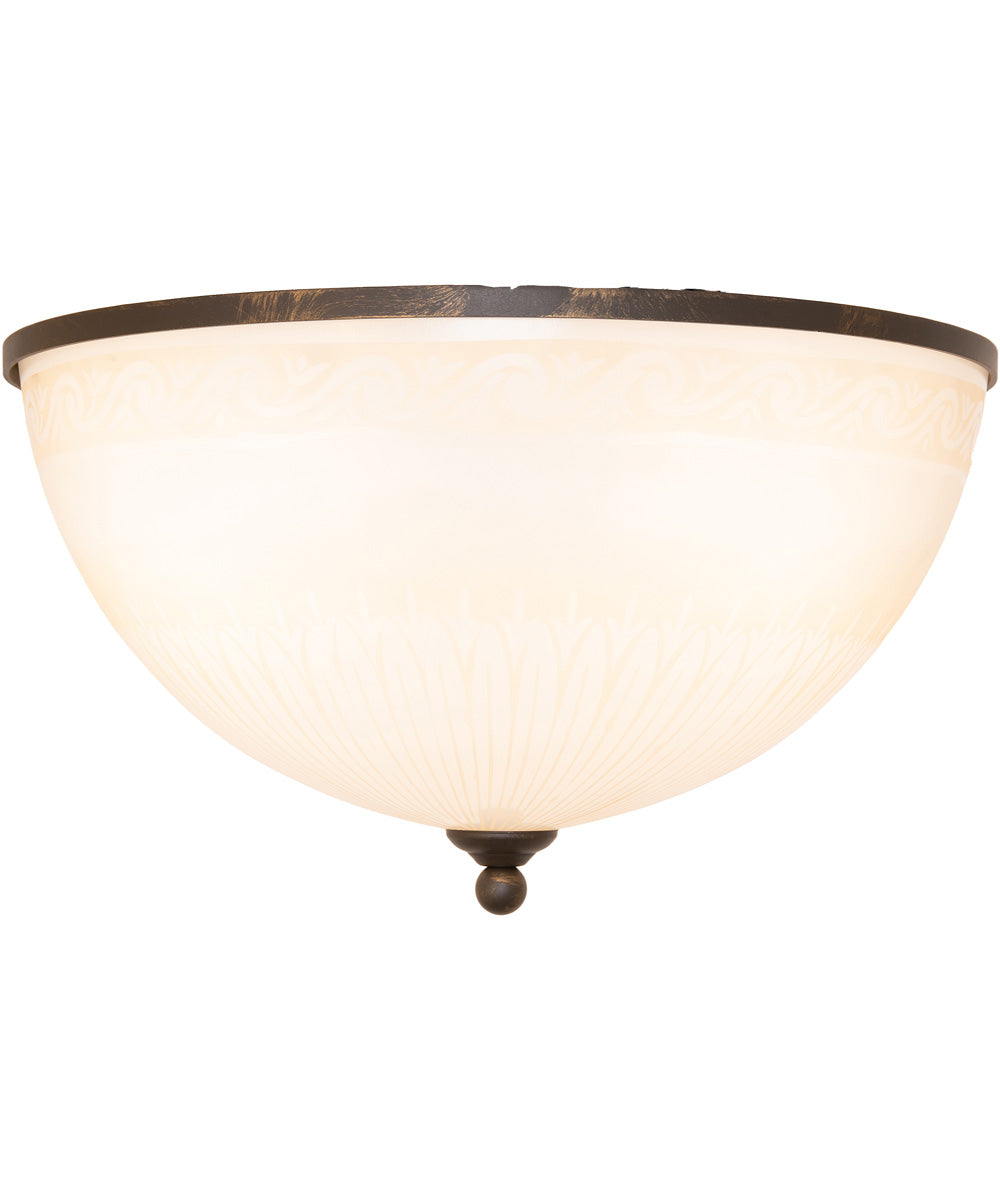 18" Wide Ovum Aquinum Flush Mount