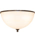 18" Wide Ovum Aquinum Flush Mount