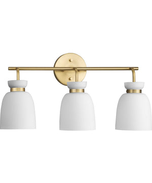 Lexie 3-Light Contemporary Vanity Light Brushed Gold