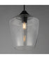 Goblet 12 inch Single Pendant Black