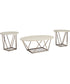 Tarica Occasional Table Set Set of 3 Two-tone