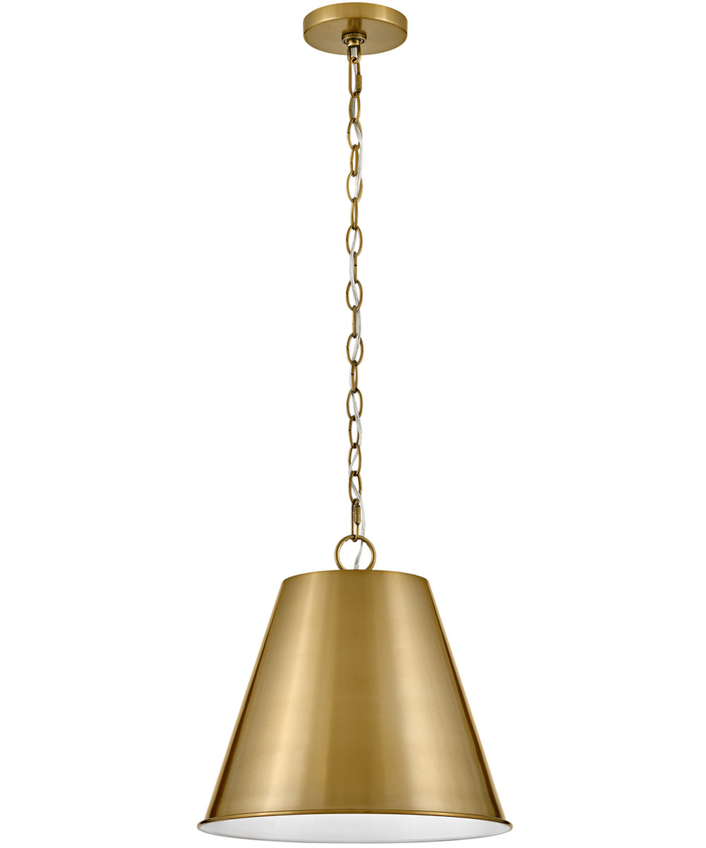 Blake 1-Light Medium Pendant in Lacquered Brass
