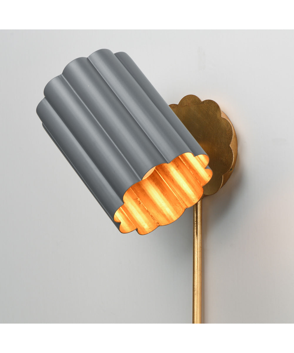 Primrose 1-Light Wall Sconce Gold Leaf