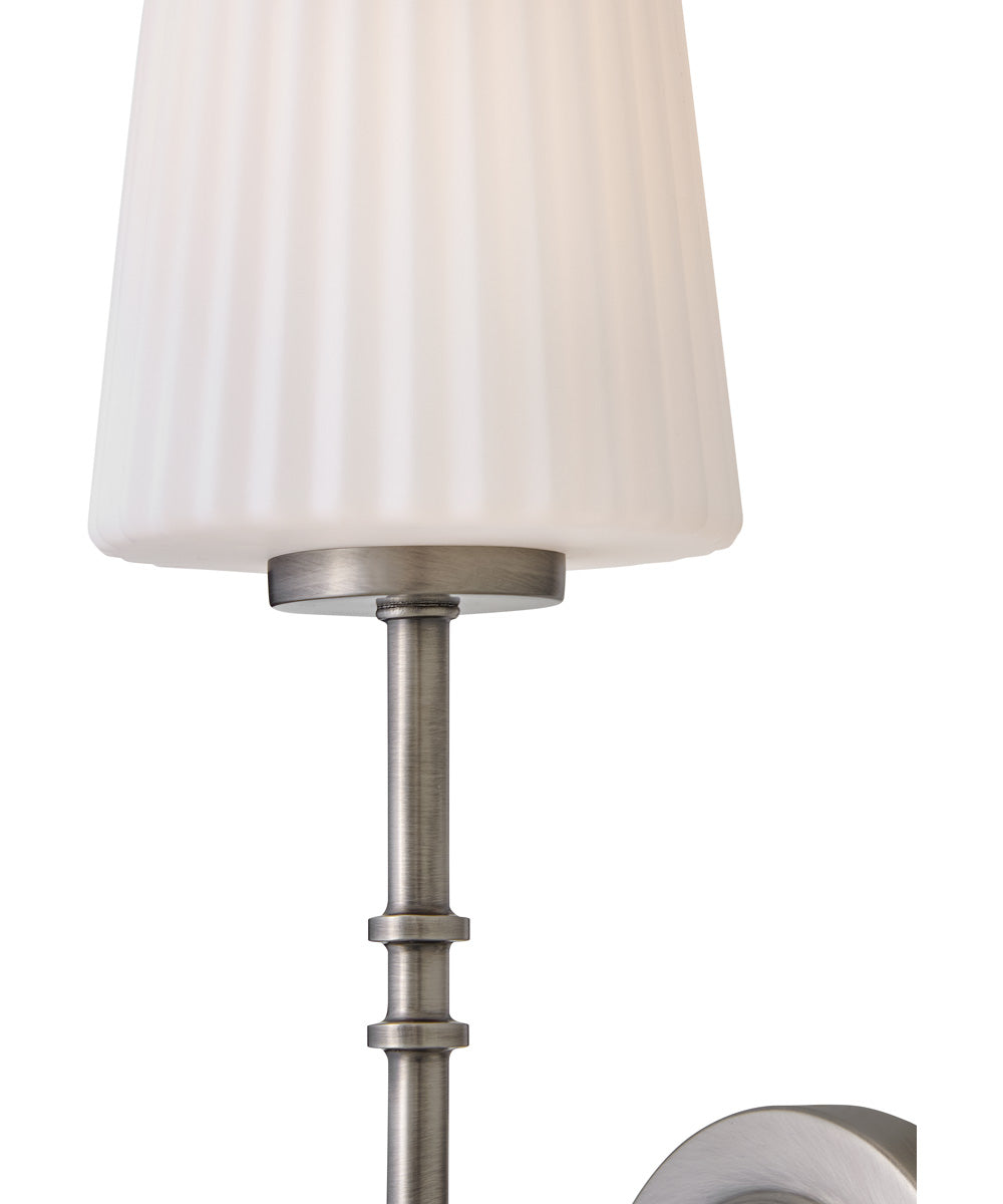 McKenna 1-Light Medium Single Light Sconce in Antique Nickel