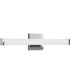 Phase 6.1 24 in. 5CCT Integrated LED Linear Vanity Light Polished Chrome