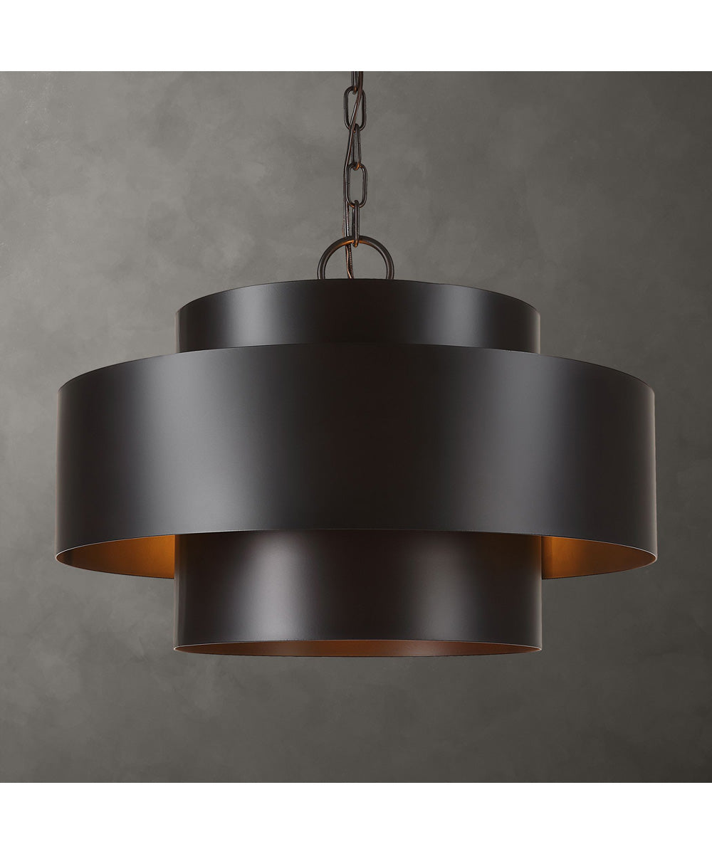 Youngstown Dark Bronze 4 Light Pendant
