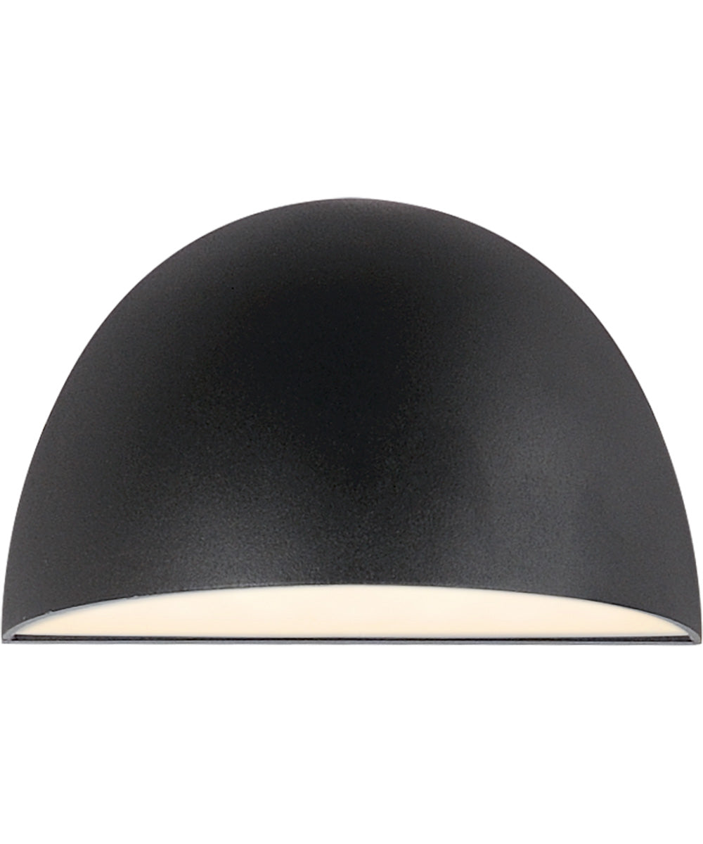 Pathfinder Round LED Outdoor Wall Sconce -5CCT Black