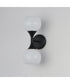 Neve 2-Light Wall Sconce Black