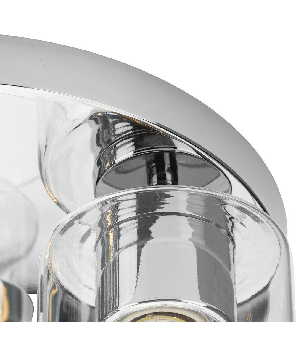 Cofield 12 in. 3-Light Flush Mount P350237 Polished Chrome