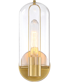 Skylar 1 Light Wall Sconce Brushed Gold