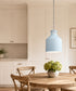 12"w Montauk 3-Light Vintage Pendant Light Fixture Calming Light Blue Finish by Kichler