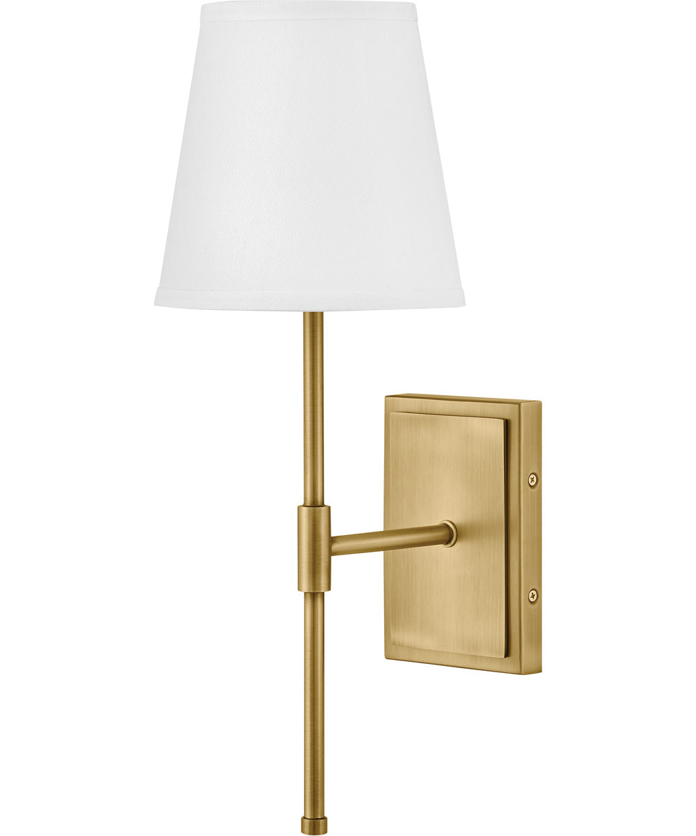 Beale 1-Light Medium Single Light Sconce in Lacquered Brass