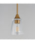 Hudson Mini Pendant Natural Aged Brass