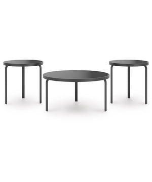 Dorylin Occasional Table Set Set of 3 Black