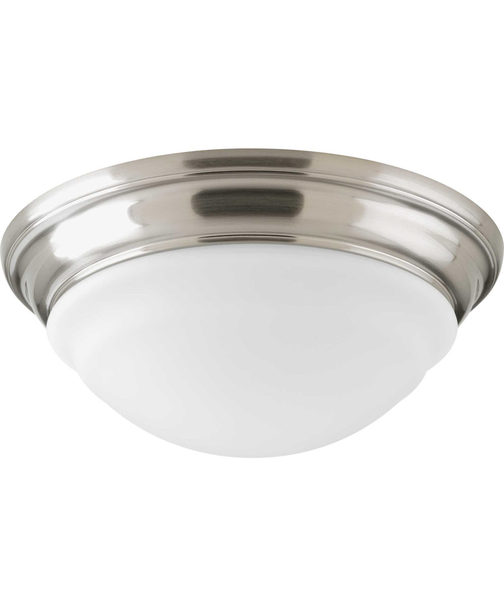 1-Light 11" LED Flush Mount Brushed Nickel