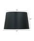 14x17x13 Black Opaque/Gold Foil Hardback Tapered Drum Lampshade