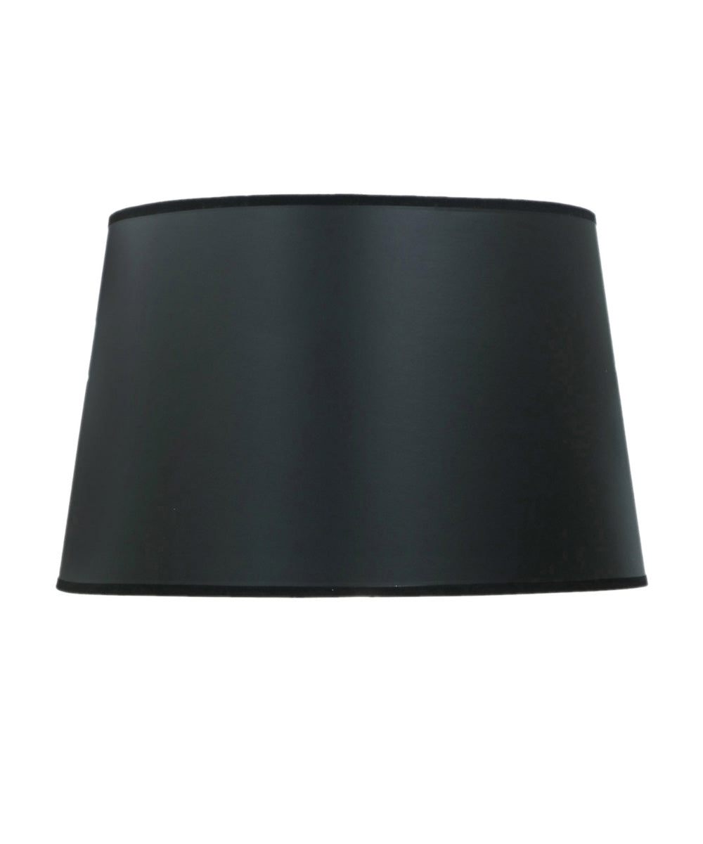 14x17x13 Black Opaque/Gold Foil Hardback Tapered Drum Lampshade