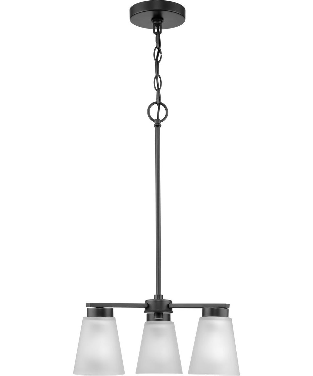 Tanner 3-Light Chandelier Matte Black