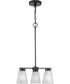 Tanner 3-Light Chandelier Matte Black