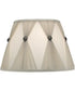 11x18x12 Ivory Shadow/Champagne Gathered Pleat and Whisper Pleats Boillotte Softback Lampshade