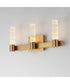 Duchess 3-Light Wall Sconce Natural Aged Brass