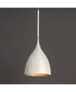 Fleur Small 1-Light Pendant White/Gold