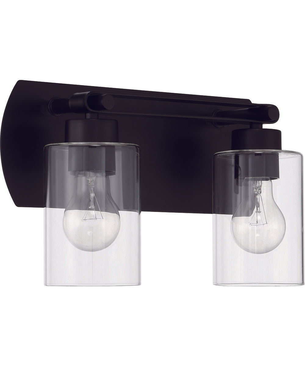 Hendrix 2-Light Lighting Flat Black