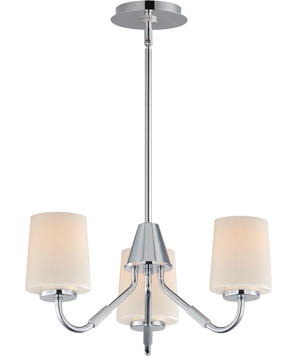 Durham 3-Light Chandelier Polished Chrome