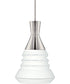 9"W Vortex 1-Light Pendant Polished Nickel