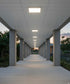 13"W 1-Light Square LED Flush Mount Light Fixture White Acrylic Finish