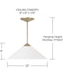 Gatsby 1-Light Pendant Matte Brass