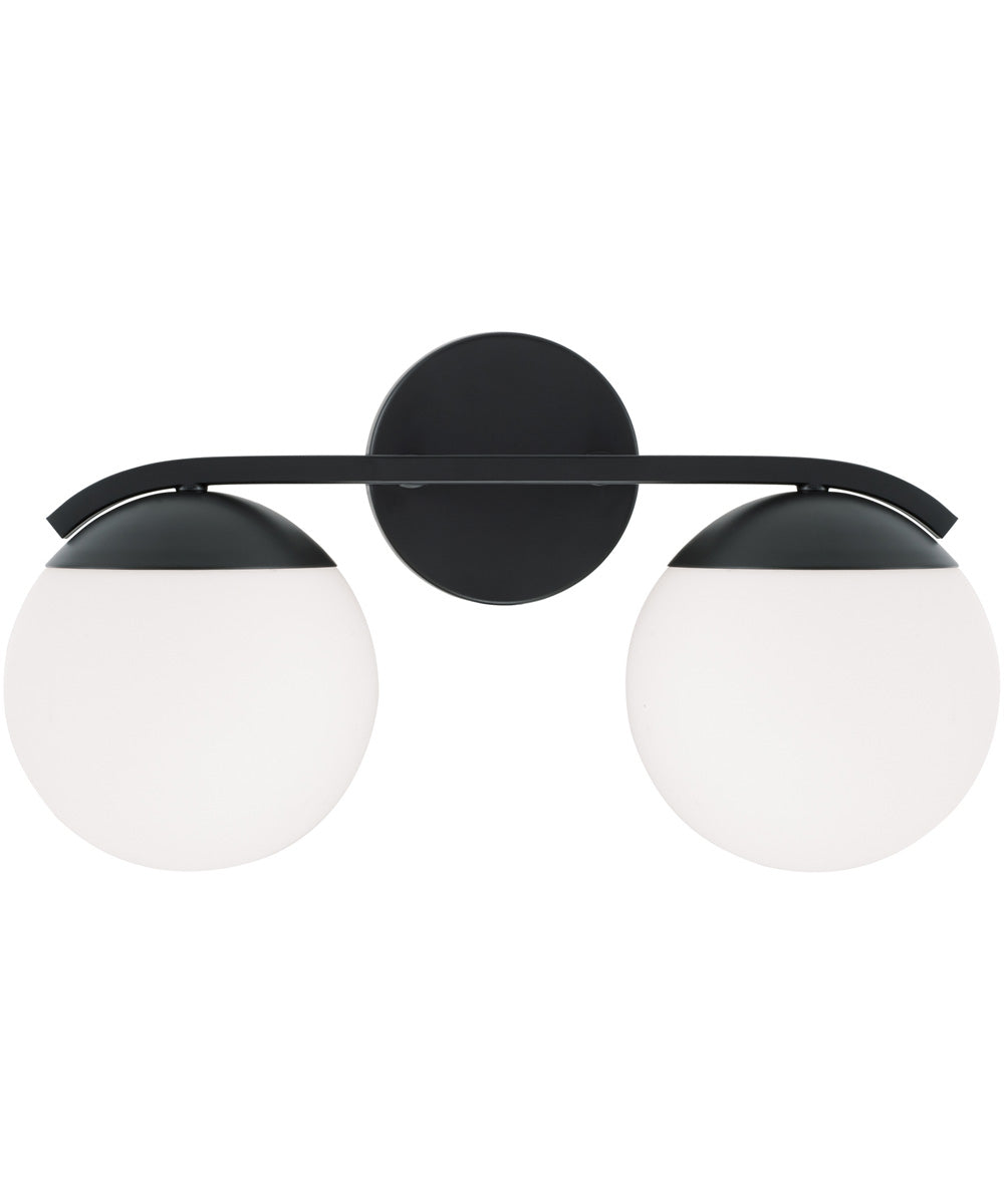 Oliver 2-Light Vanity Matte Black