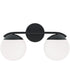 Oliver 2-Light Vanity Matte Black