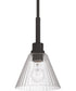 Pleated 1-Light Lighting Flat Black