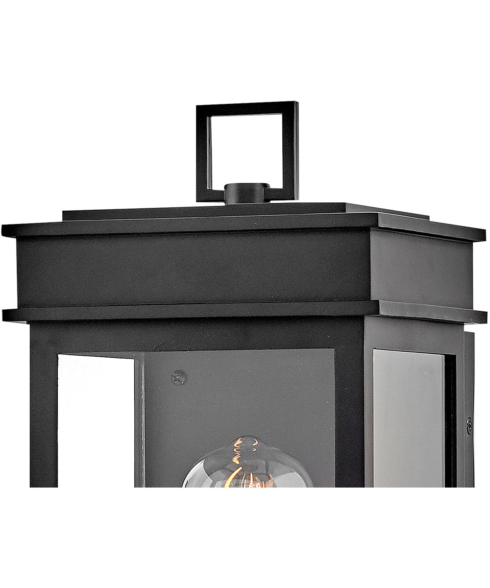 Cole 1-Light Medium Wall Mount Lantern in Black