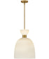 Tallulah 1-Light Medium Pendant in Lacquered Brass