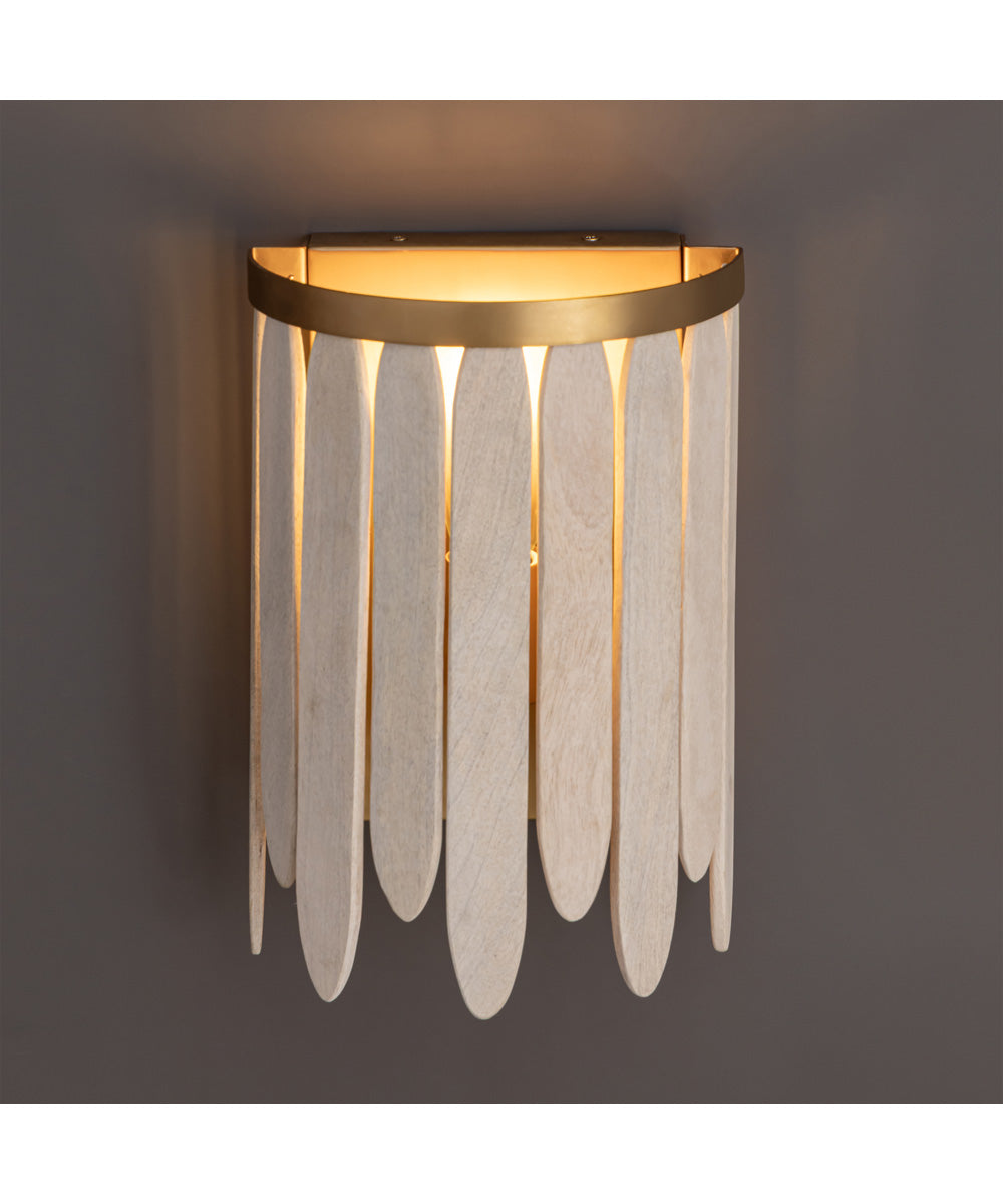 Marimba Wall Sconce Weathered White