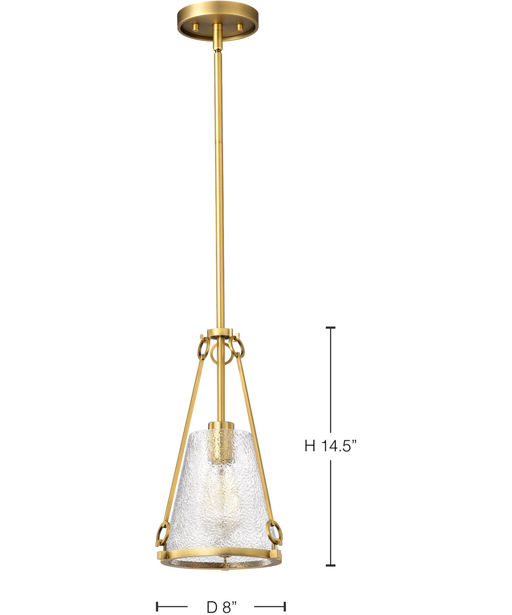 Valentine 1-Light Pendant Vintage Brass