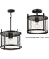Belfry 1-Light Semi-Flush/Pendant Black