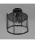 Belfry 1-Light Semi-Flush/Pendant Black