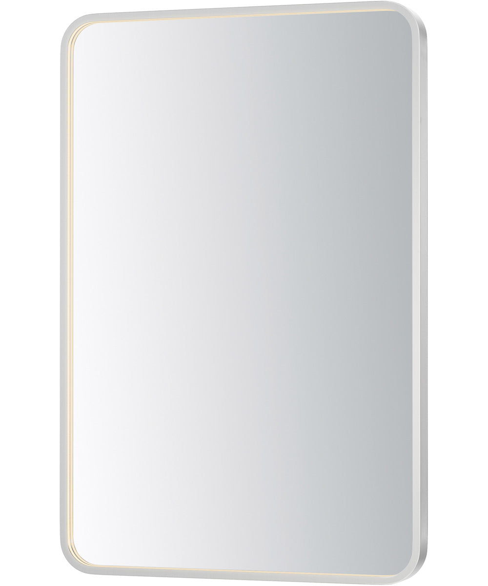 Elisse 24''X36'' Rectangle LED Mirror Satin Nickel