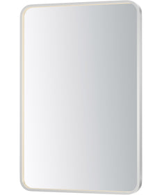 Elisse 24''X36'' Rectangle LED Mirror Satin Nickel