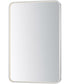 Elisse 24''X36'' Rectangle LED Mirror Satin Nickel