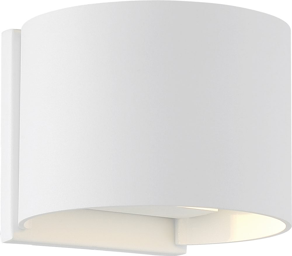 5"H Lightgate 1-Light LED Outdoor Wall Light White