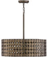 Eliana 4-Light Pendant Dark Brass