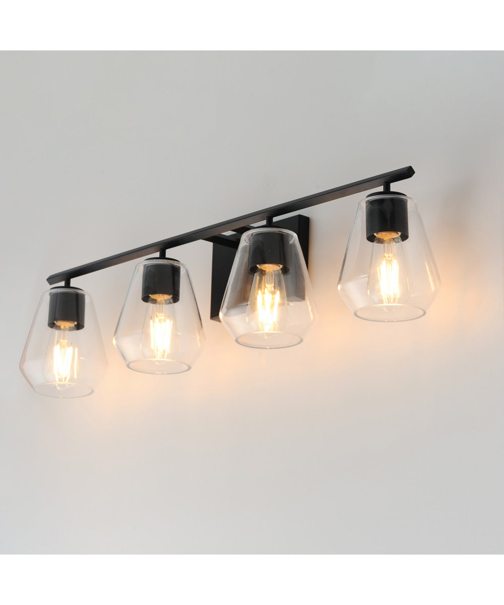 Geode 4-Light Bath Vanity Black