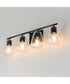 Geode 4-Light Bath Vanity Black
